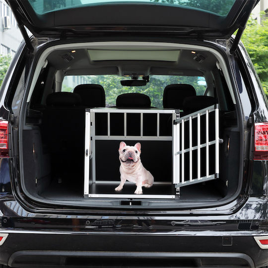Hundetransportbox Käfig M Aluminium 70 x 54 x 51 cm