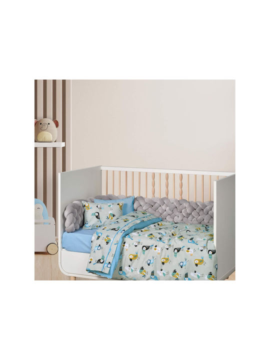 Das Home Σετ Baby Fun Blue, Grey, Mint 130x170εκ.