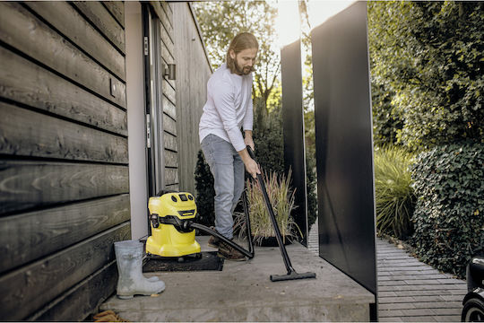 Karcher WD 4 P Vacuum Wet / Dry 1000W with Stainless Bin 20lt