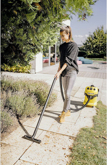 Karcher WD 4 P Vacuum Wet / Dry 1000W with Stainless Bin 20lt