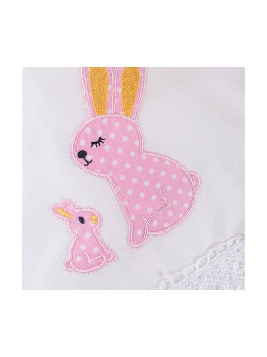 Rythmos Miffy Baby Sheets Set Crib Cotton Pink 100x160cm 3pcs