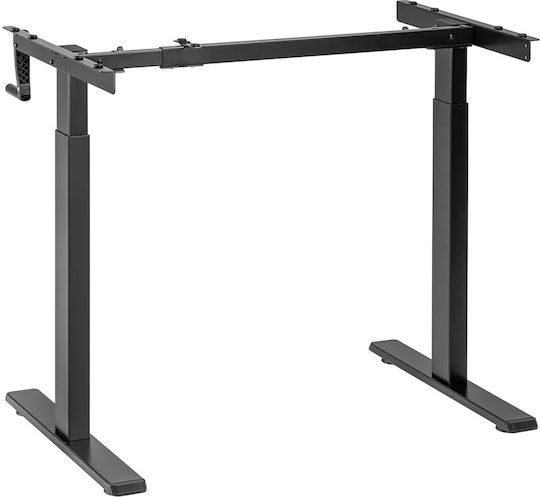 Maclean Energy Βάση Γραφείου Μεταλλική Μαύρη 100x60x70cm