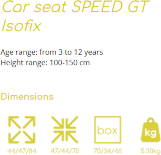 Lorelli Speed Gt Autositz High-back Booster i-Size mit Isofix Pink 15-36 kg
