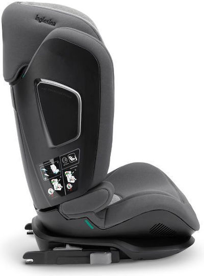 Inglesina Cartesio Baby Car Seat High-back Booster i-Size with Isofix Moon Grey 15-36 kg