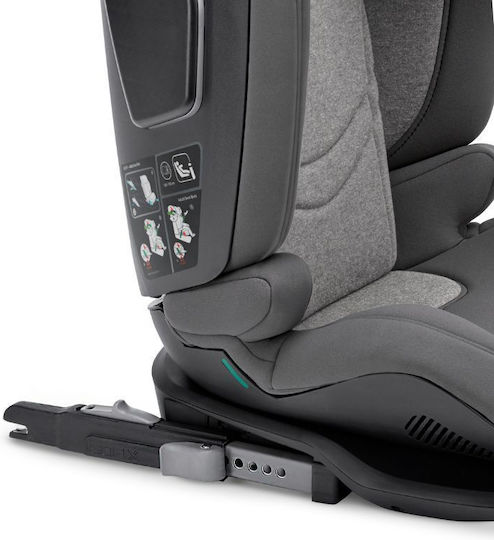 Inglesina Cartesio Baby Car Seat High-back Booster i-Size with Isofix Moon Grey 15-36 kg