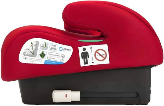 Sparco Καθισματάκι Αυτοκινήτου Booster i-Size με Isofix Red 22-36 kg