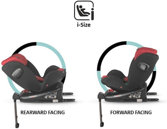 Coccolle Vigo Baby Car Seat i-Size with Isofix Poppy Red 0-36 kg