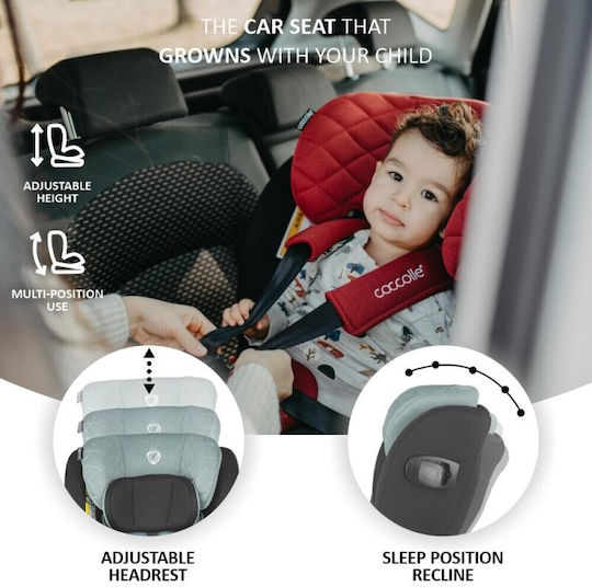 Coccolle Vigo Baby Car Seat i-Size with Isofix Poppy Red 0-36 kg
