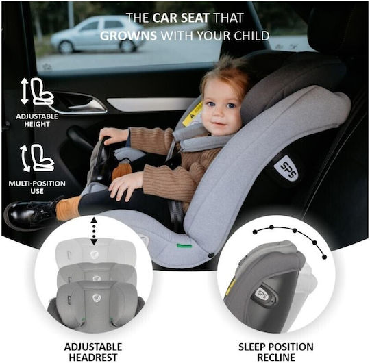 Coccolle Sidra Καθισματάκι Αυτοκινήτου i-Size με Isofix Diamond Black 0-36 kg