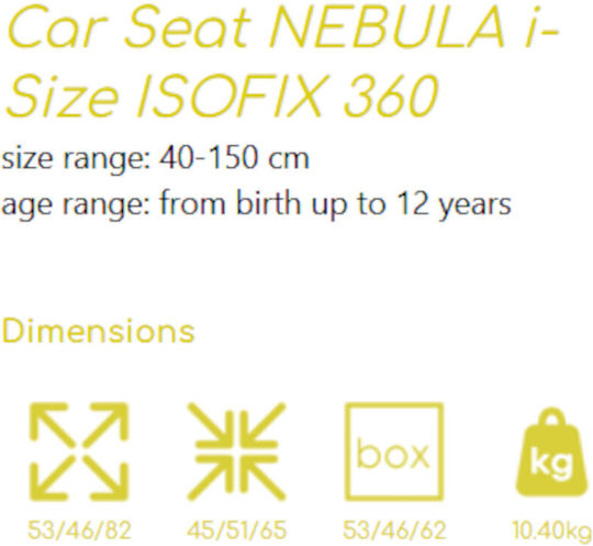 Lorelli Nebula Baby Car Seat i-Size with Isofix Arctic