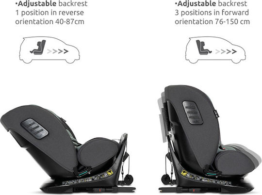 Lorelli Monza Καθισματάκι Αυτοκινήτου i-Size με Isofix Γκρι