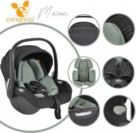 Cangaroo Macan Baby Car Seat i-Size Green 0-13 kg
