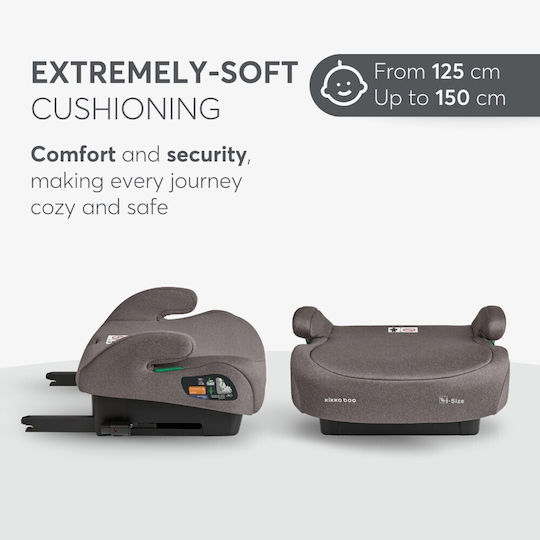 Kikka Boo I-tip Fix Baby Car Seat Booster i-Size with Isofix Brown