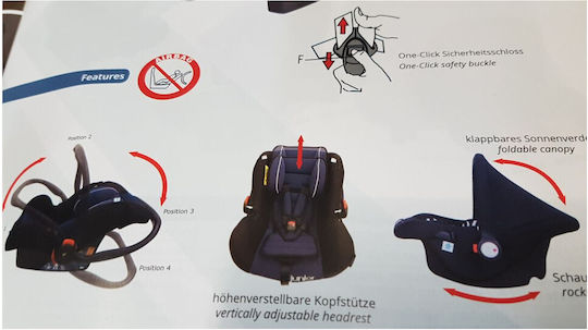 Petex Bambini Baby Car Seat Blue 0-13 kg