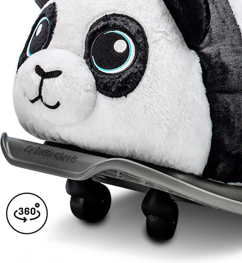 My Buddy Wheels Lauflernhilfe & Schaukel 2 in 1 Panda Schaukelspielzeug mit Rädern Schwarz