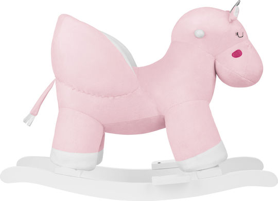 Kikka Boo Fabric Rocking Toy Hippo for 12+ months with Max Load Capacity 30kg Pink