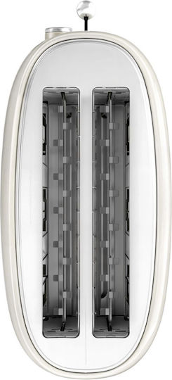 Sweiss Retro Prăjitor de pâine 2 sloturi 1500W Cremă