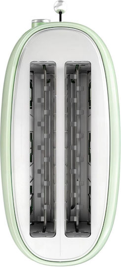 Sweiss Retro Toaster 2 Slots 1500W Pastel Green