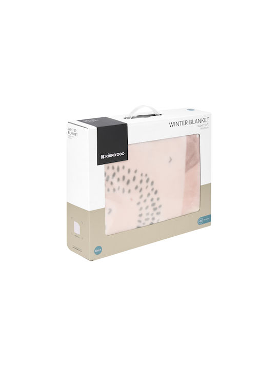 Kikka Boo Blanket Cot Hedge Hugs Fleece Pink Hedge-Hugs 110x140cm