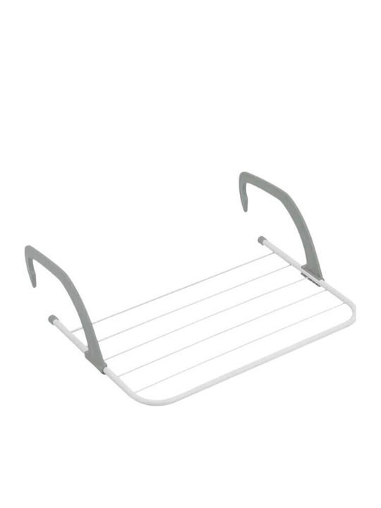 Clothes Drying Rack Hanging Aluminum Gray 50x28cm