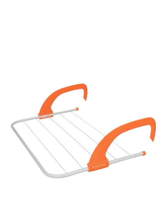 Hanging Clothes Drying Rack Made of Orange Aluminum 50x28cm
