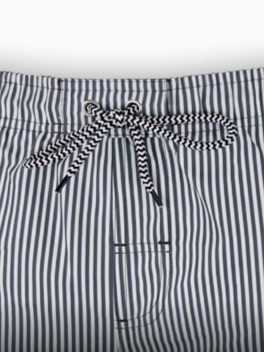 Costum De Baie Bărbați Pantaloni Scurți Negri Cu Dungi