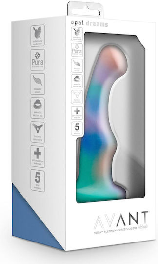 Blush Avant Opal Dreams Dildo με Βεντούζα Aqua 15cm