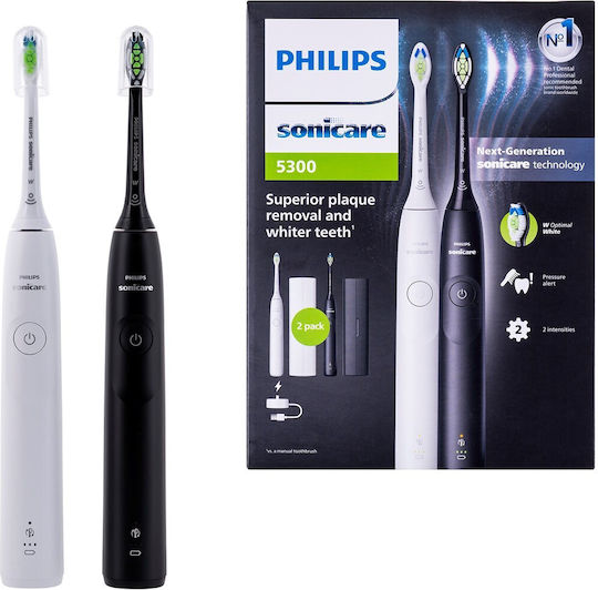 Philips Sonicare 5300 Ηλεκτρική Οδοντόβουρτσα με Αισθητήρα Πίεσης και Θήκη Ταξιδίου