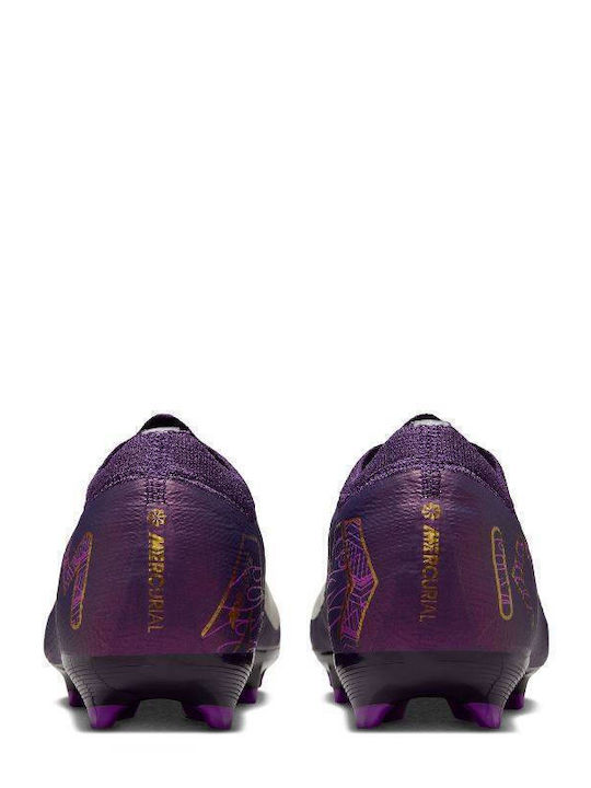 Mercurial Vapor 16 Pro Kylian Mbappé FG HF5450 500 Kids Soccer Cleats Molded Grand Purple / Pale Ivory