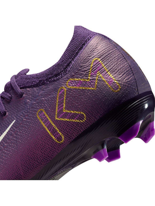 Mercurial Vapor 16 Pro Kylian Mbappé FG HF5450 500 Kids Soccer Cleats Molded Grand Purple / Pale Ivory