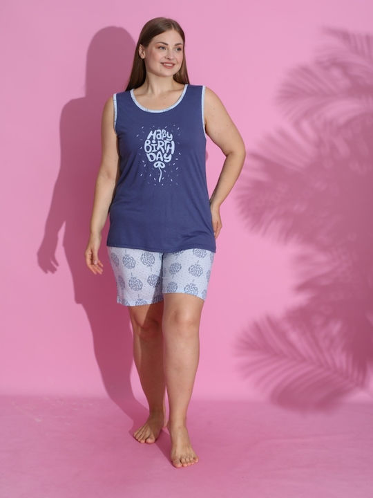 PijaMood Set Pijamale pentru Femei Blue PijaMood Set Pijamale pentru Femei Blue