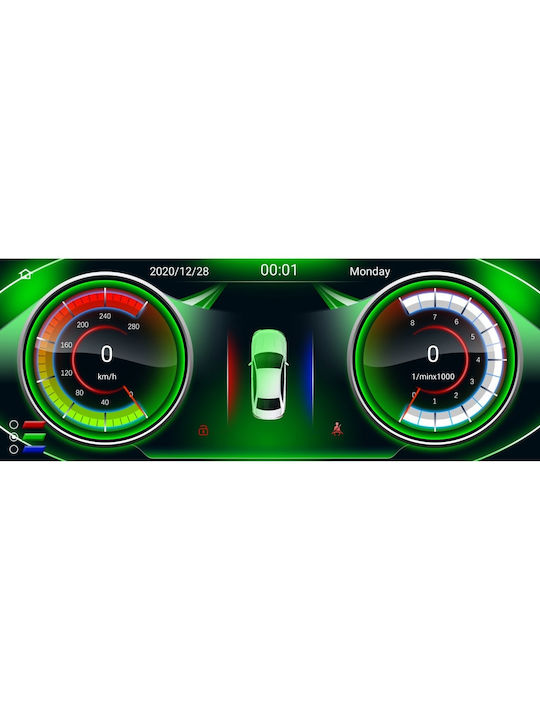 Digital IQ Car Audio System for BMW E60 2003-2008 (Bluetooth/USB/WiFi/GPS/Apple-Carplay/Android-Auto) with Touch Screen 12.3"