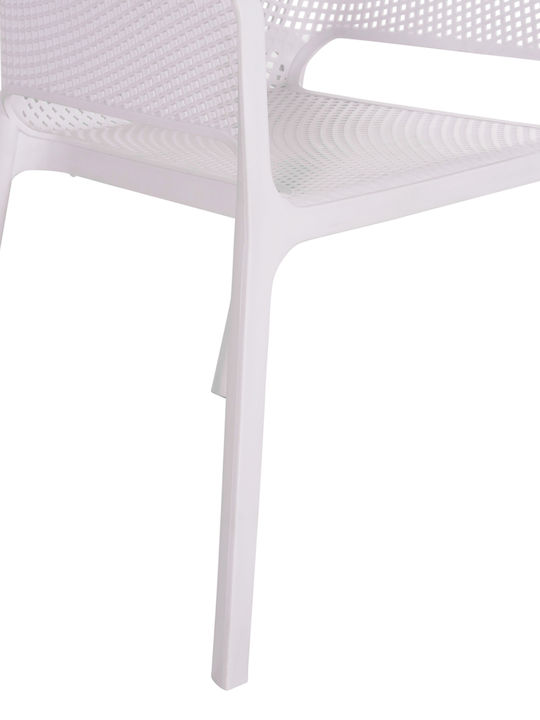 Outdoor Chair Polypropylene John White 59x58x79cm