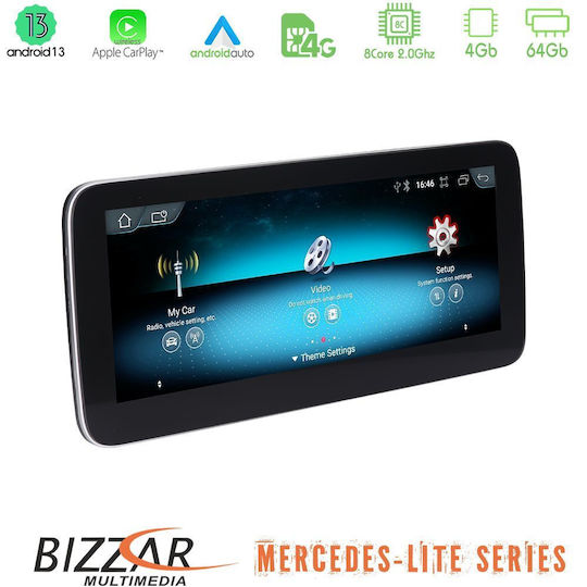 Bizzar Auto-Audiosystem für Mercedes-Benz CLA Klasse / GLA / Eine Klasse 2015-2019 (Bluetooth/USB/AUX/WiFi/GPS/Apple-Carplay/Android-Auto/Notenblätter) mit Touchscreen 2"
