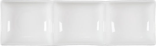 The Home Deco Factory Κεραμική Ορντεβιέρα Λευκή 10τμχ