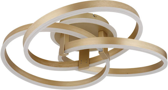 Globo Lighting Πλαφονιέρα Οροφής 60εκ. Χρυσή