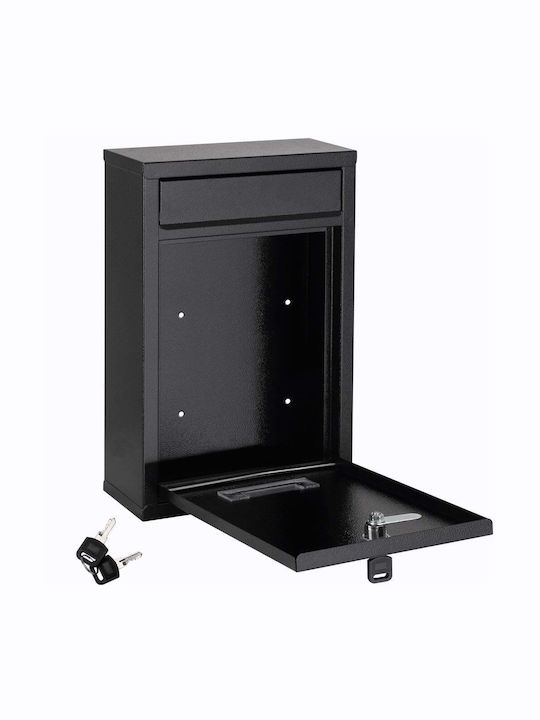 Deuba Cutie Poștală pentru Exterior Inox în Culoarea Negru 22x32x9cm