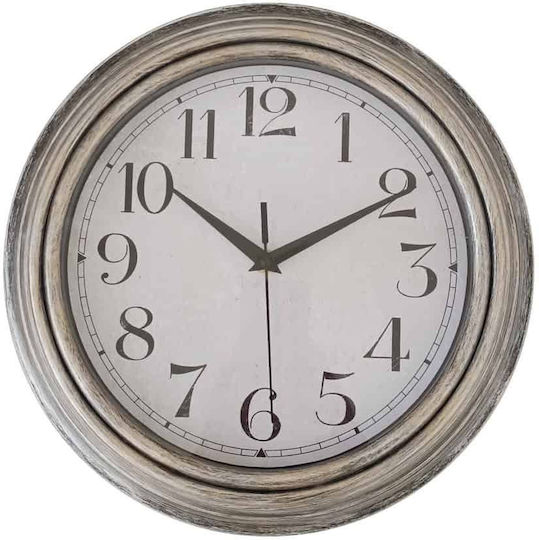 Wanduhr aus Kunststoff Silber Schwarz Antikrahmen 30,2 cm Ankor Ankor 844821 Wanduhr aus Kunststoff Silber Schwarz Antikrahmen 30,2 cm Ankor Ankor 844821