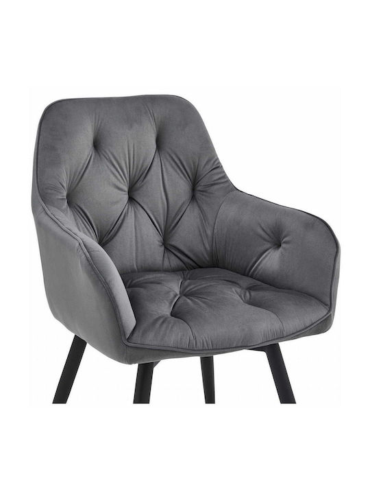 Stühle Küche Dark Gray And Black 1Stück 56x61x84cm