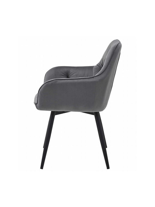 Stühle Küche Dark Gray And Black 1Stück 56x61x84cm