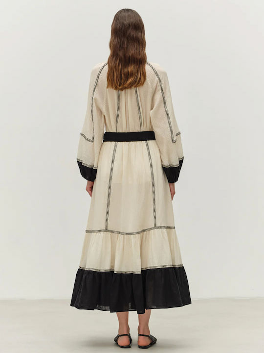 Γυναικεία Μπλούζα Βαμβακερή Μακρυμάνικη Off White, Μαύρο