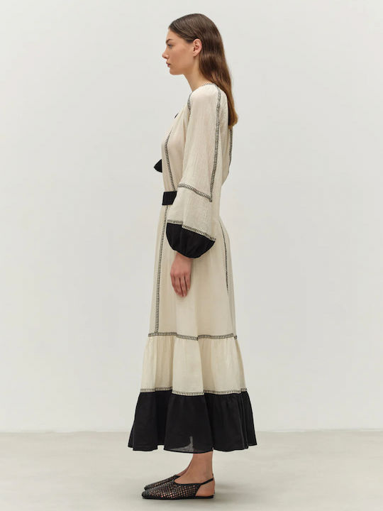 Γυναικεία Μπλούζα Βαμβακερή Μακρυμάνικη Off White, Μαύρο