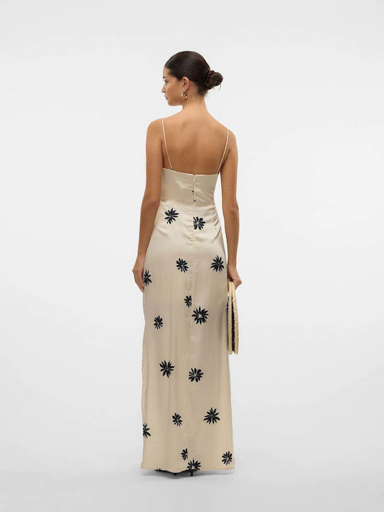 Vero Moda Satin Abendkleid Beiges