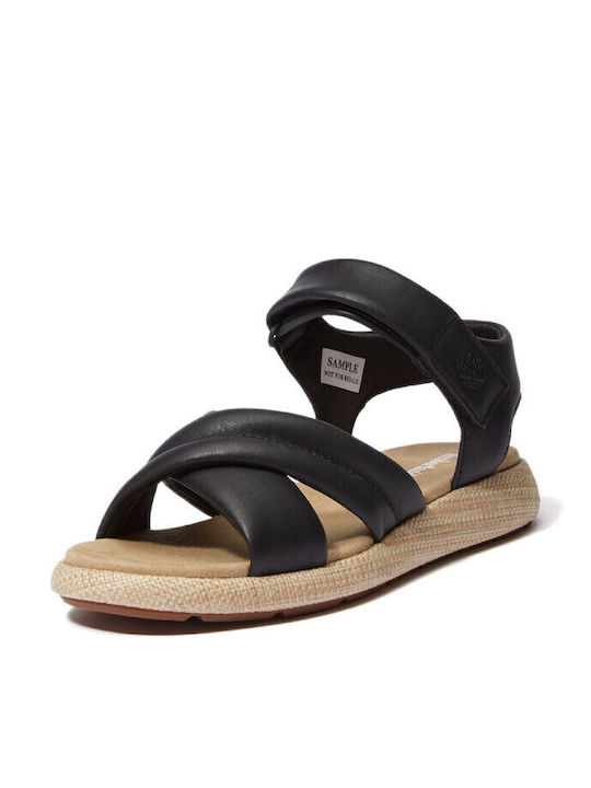 Women's Flat Sandals in Black Color