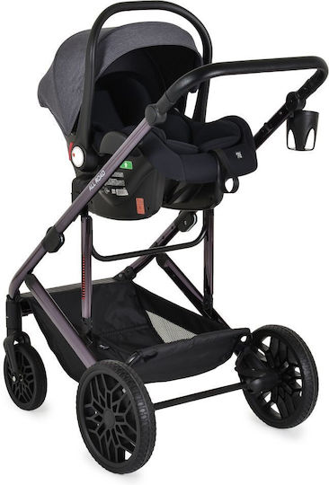 Moni All Road Adjustable 2 in 1 Baby Stroller Suitable for Newborn Grey 13.6kg