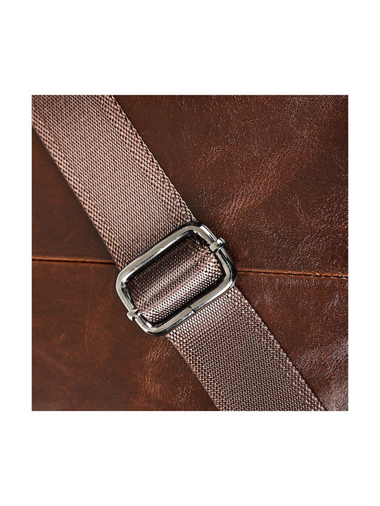 Piele Geantă pentru bărbați De umăr / tip crossbody Maro