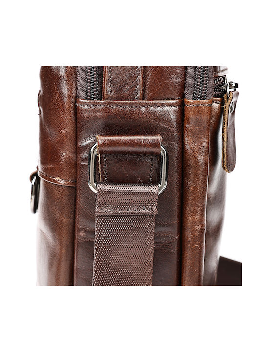 Piele Geantă pentru bărbați De umăr / tip crossbody Maro