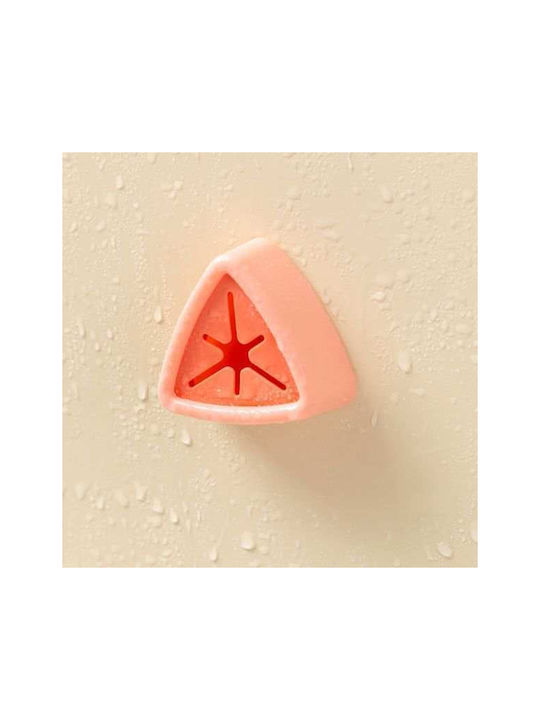 Άγκιστρο Μπάνιου Μονό με Βίδες ​2.3x2.3cm Ροζ