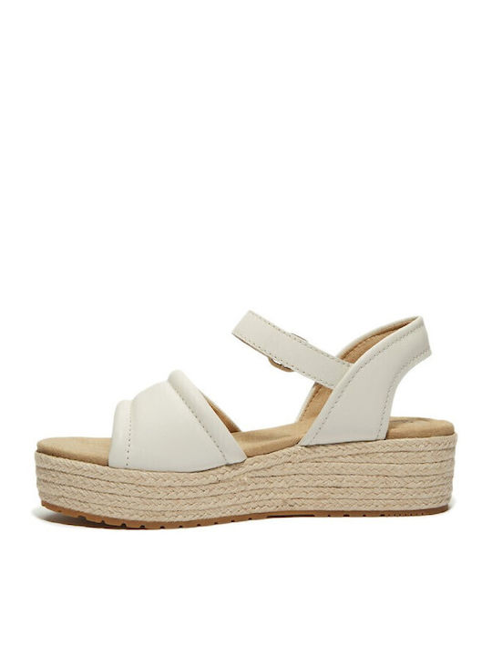 Santorini Sun Damenplattformen Beige