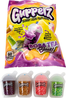 Gupperz Boba-Tee-Explosion Gummibonbons mit flüssiger Füllung 72g